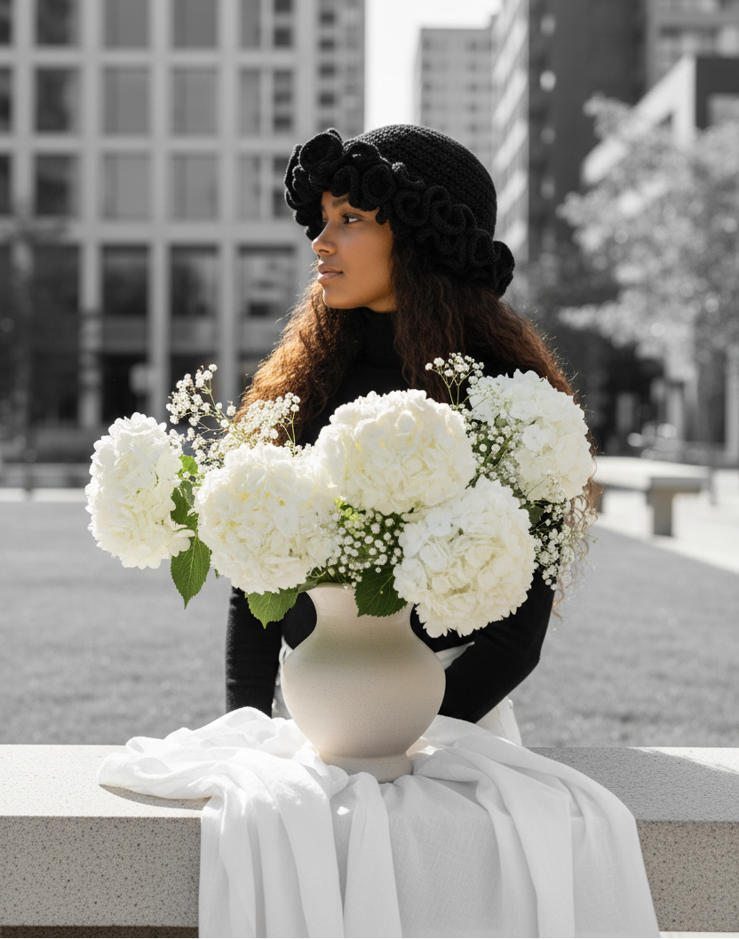 Spring Black Hat Styling